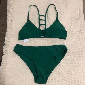 Solid Emerald Green Bikini